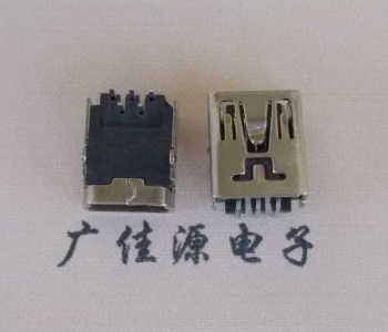 四川MINI USB前两脚插座 90度卧式 端子DIP针脚定义