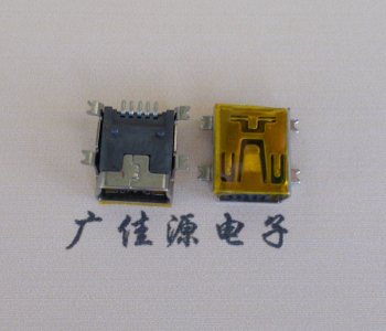 四川MINI USB 5P 接口 母座 全贴带麦拉 高9.6带0.9柱子