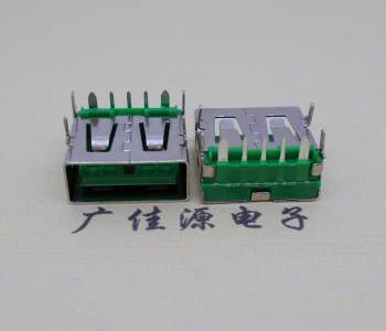 四川5A大电流 快充接口 USB5p绿胶芯 常规母座