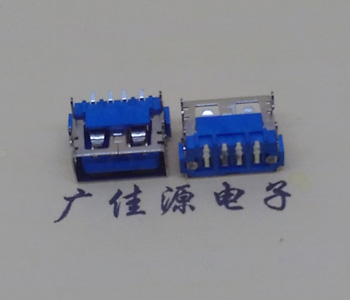 四川usb2.0接口 AF短体10.0母座 卧式直边 连接器插座