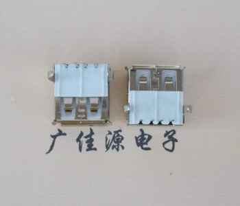 四川usb AF90度插座14.0mm耐高温LCP半包胶芯