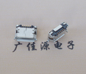 四川Micro USB 5pin接口 固定脚距6.4插板有柱卷边