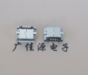 四川MICRO USB 5Pin母座 贴板封装接口 卷边镀雾锡