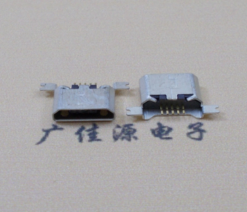 四川MK USB B Type 沉板0.9母座后两脚SMT口不卷边