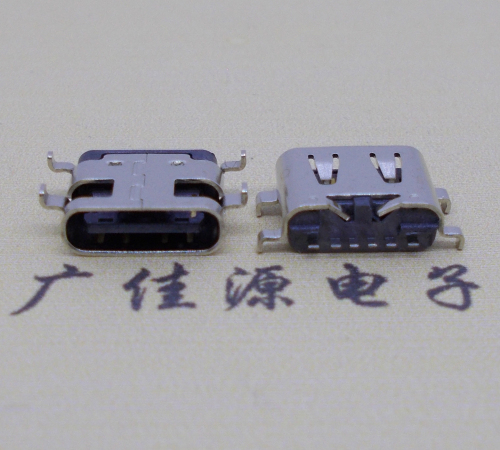 四川USBType-C6P母座卧式接口沉板0.8mm