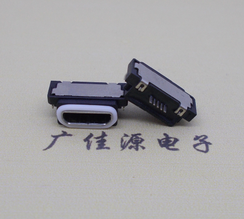 四川micro usb5pin防水接口 沉板 0.8卧式防水母座