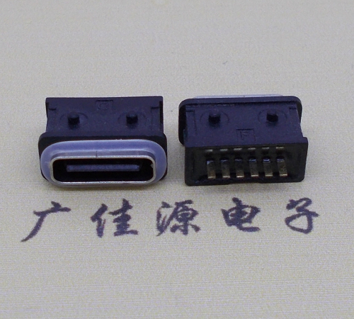 四川防水type-c6p母座立式直插带定位住连接器
