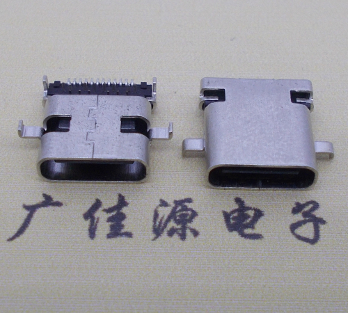 四川卧式type-c24p母座沉板1.1mm前插后贴连接器