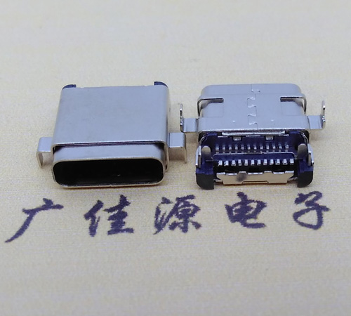 四川板上型type-c24p母座 卧式type-c母座连接器