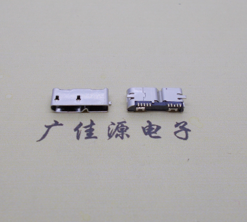 四川无卷边micro usb3.0母座10pin全脚贴